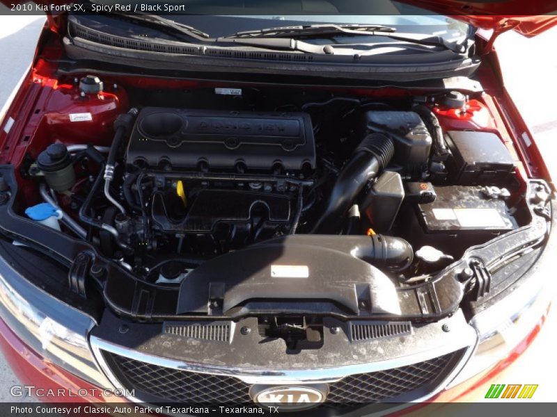 Spicy Red / Black Sport 2010 Kia Forte SX