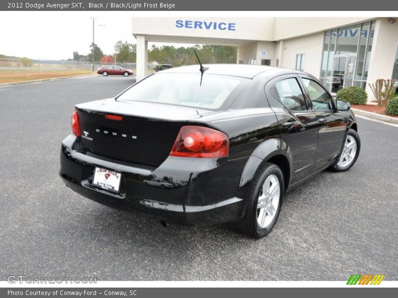 Black / Black/Light Frost Beige 2012 Dodge Avenger SXT