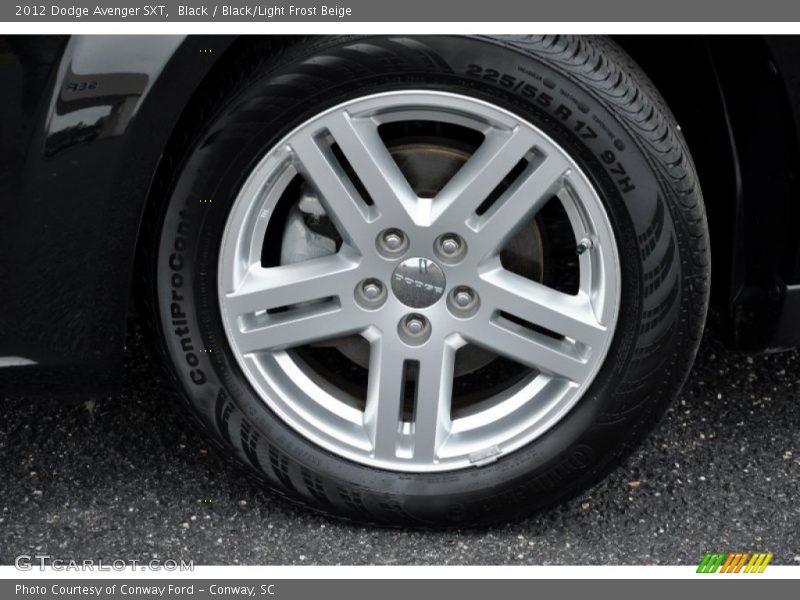 Black / Black/Light Frost Beige 2012 Dodge Avenger SXT