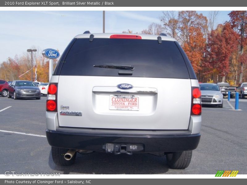 Brilliant Silver Metallic / Black 2010 Ford Explorer XLT Sport