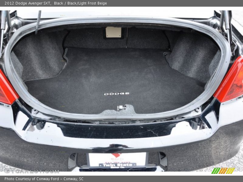 Black / Black/Light Frost Beige 2012 Dodge Avenger SXT