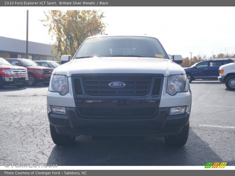 Brilliant Silver Metallic / Black 2010 Ford Explorer XLT Sport