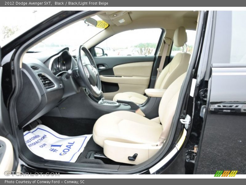 Black / Black/Light Frost Beige 2012 Dodge Avenger SXT