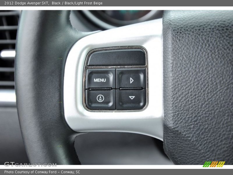 Black / Black/Light Frost Beige 2012 Dodge Avenger SXT