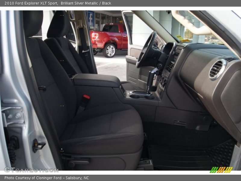 Brilliant Silver Metallic / Black 2010 Ford Explorer XLT Sport