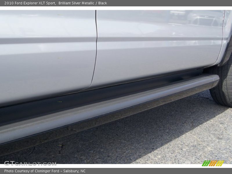 Brilliant Silver Metallic / Black 2010 Ford Explorer XLT Sport