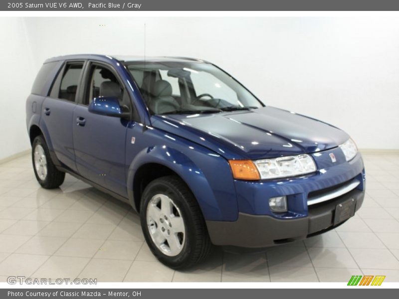 Pacific Blue / Gray 2005 Saturn VUE V6 AWD