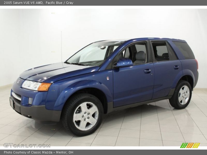 Pacific Blue / Gray 2005 Saturn VUE V6 AWD