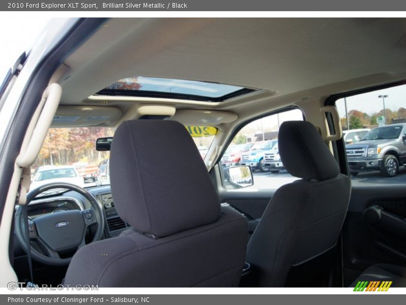 Brilliant Silver Metallic / Black 2010 Ford Explorer XLT Sport