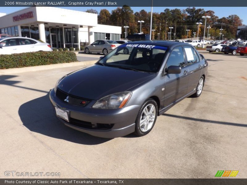 Graphite Gray Pearl / Black 2006 Mitsubishi Lancer RALLIART