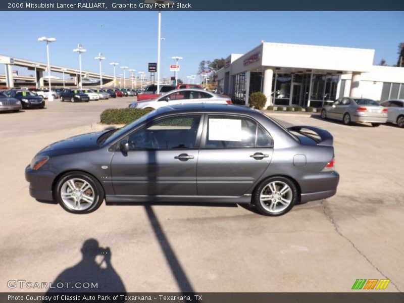 Graphite Gray Pearl / Black 2006 Mitsubishi Lancer RALLIART