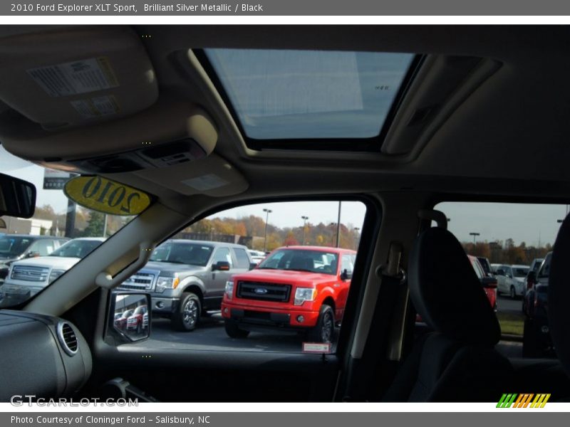 Brilliant Silver Metallic / Black 2010 Ford Explorer XLT Sport