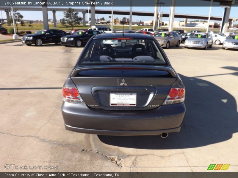 Graphite Gray Pearl / Black 2006 Mitsubishi Lancer RALLIART