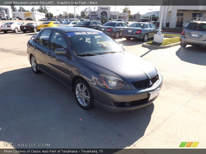Graphite Gray Pearl / Black 2006 Mitsubishi Lancer RALLIART