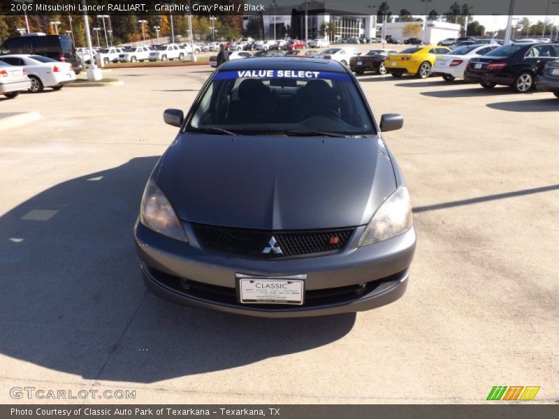 Graphite Gray Pearl / Black 2006 Mitsubishi Lancer RALLIART