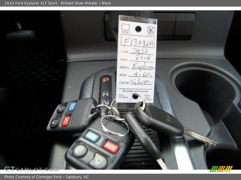 Keys of 2010 Explorer XLT Sport