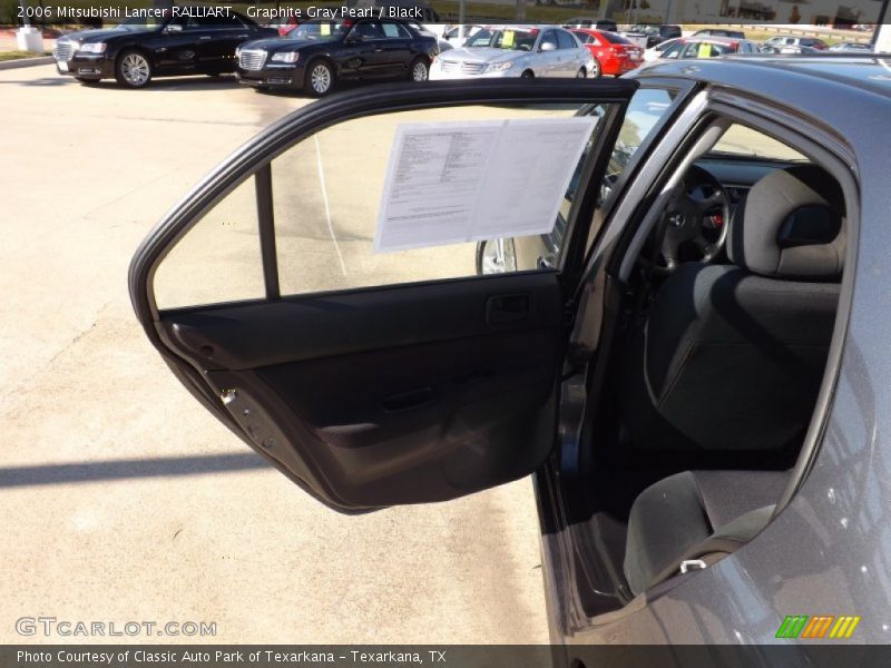 Graphite Gray Pearl / Black 2006 Mitsubishi Lancer RALLIART