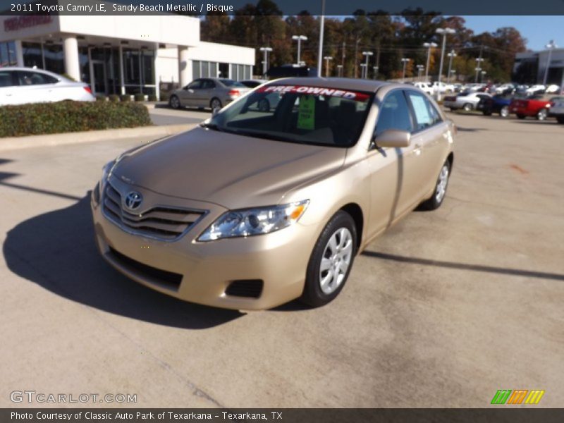 Sandy Beach Metallic / Bisque 2011 Toyota Camry LE