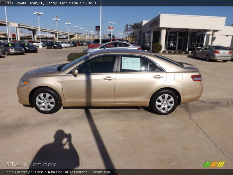 Sandy Beach Metallic / Bisque 2011 Toyota Camry LE