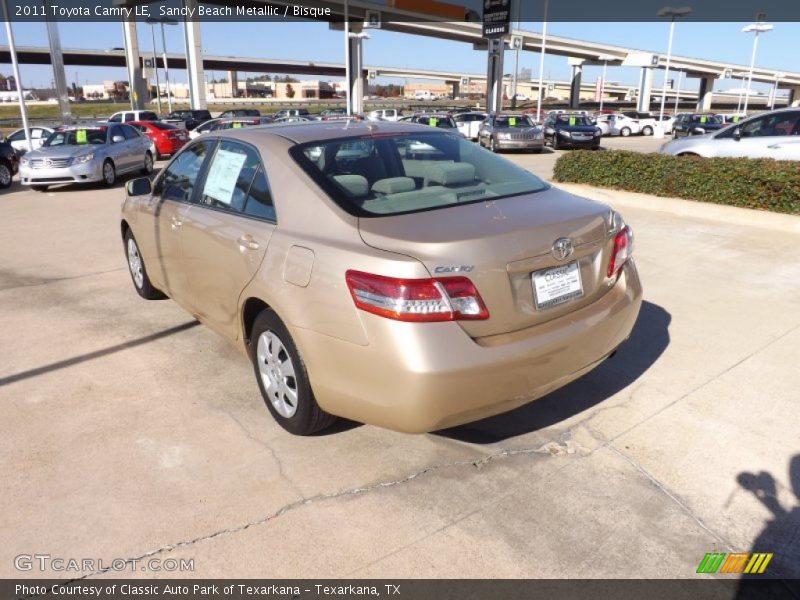Sandy Beach Metallic / Bisque 2011 Toyota Camry LE