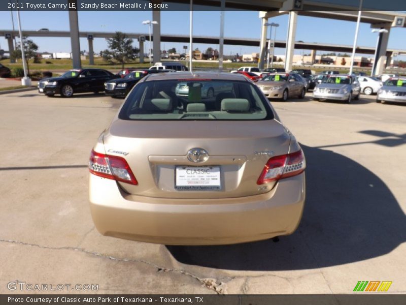 Sandy Beach Metallic / Bisque 2011 Toyota Camry LE