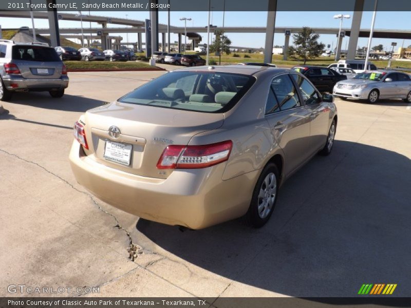 Sandy Beach Metallic / Bisque 2011 Toyota Camry LE