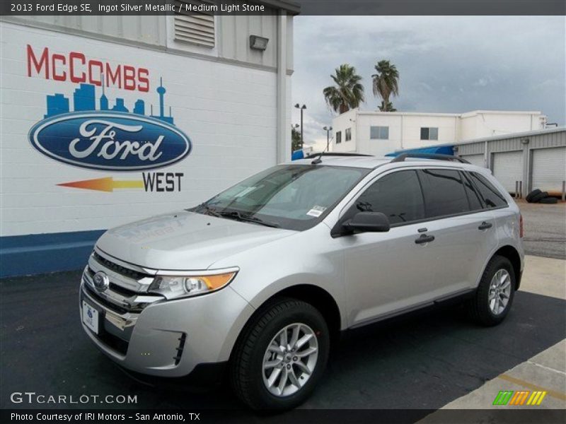 Ingot Silver Metallic / Medium Light Stone 2013 Ford Edge SE