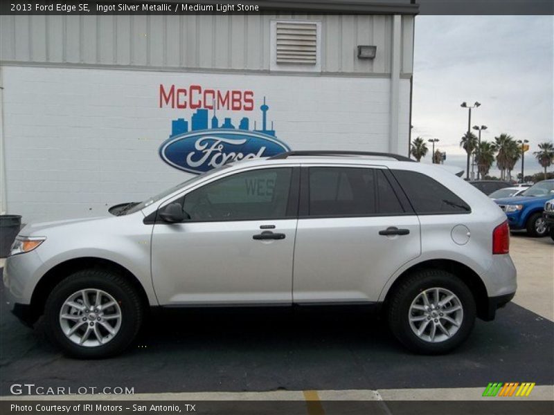 Ingot Silver Metallic / Medium Light Stone 2013 Ford Edge SE
