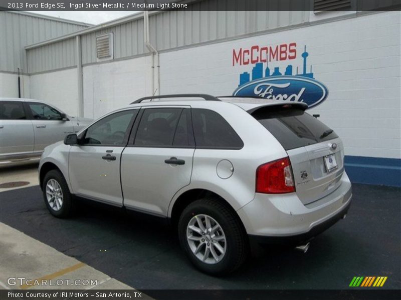 Ingot Silver Metallic / Medium Light Stone 2013 Ford Edge SE