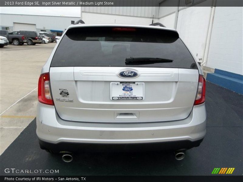 Ingot Silver Metallic / Medium Light Stone 2013 Ford Edge SE