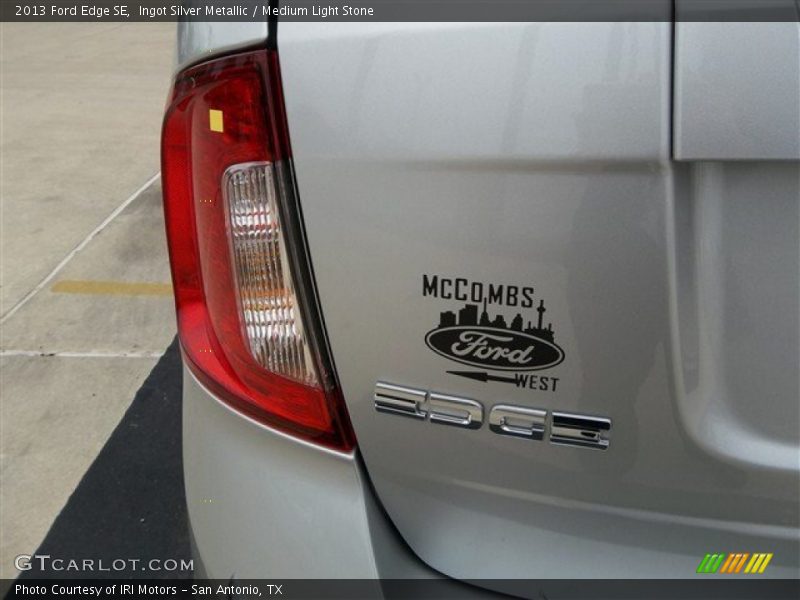 Ingot Silver Metallic / Medium Light Stone 2013 Ford Edge SE