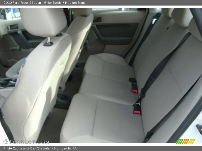 White Suede / Medium Stone 2010 Ford Focus S Sedan