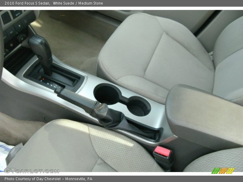White Suede / Medium Stone 2010 Ford Focus S Sedan