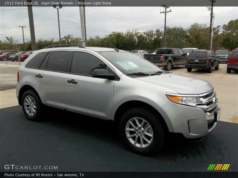 Ingot Silver Metallic / Medium Light Stone 2013 Ford Edge SE