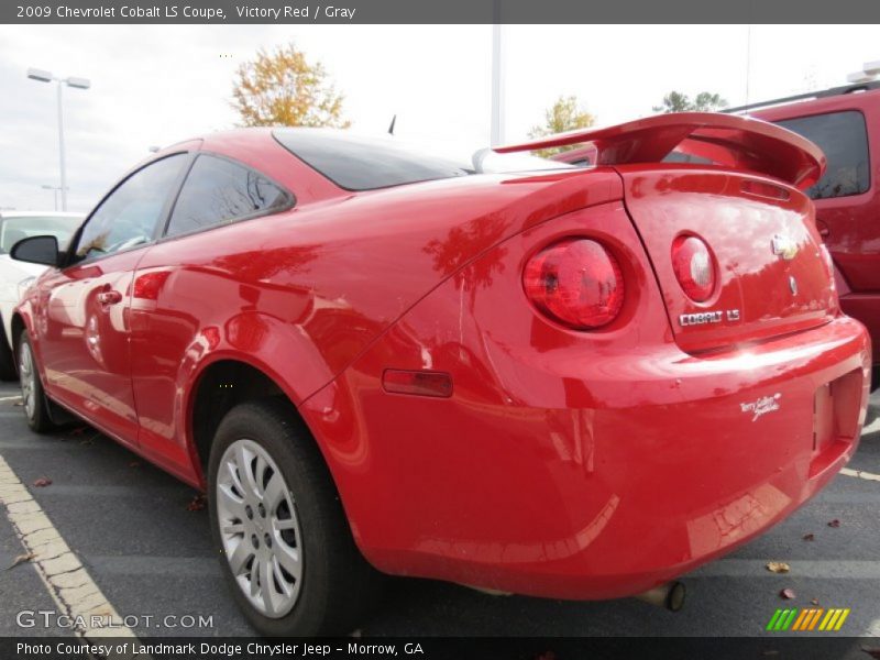 Victory Red / Gray 2009 Chevrolet Cobalt LS Coupe