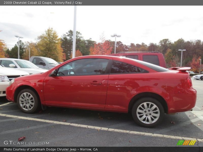 Victory Red / Gray 2009 Chevrolet Cobalt LS Coupe