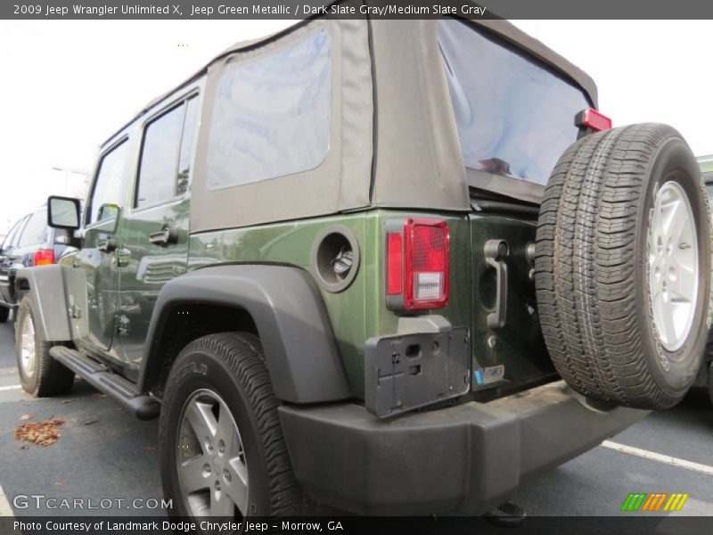 Jeep Green Metallic / Dark Slate Gray/Medium Slate Gray 2009 Jeep Wrangler Unlimited X