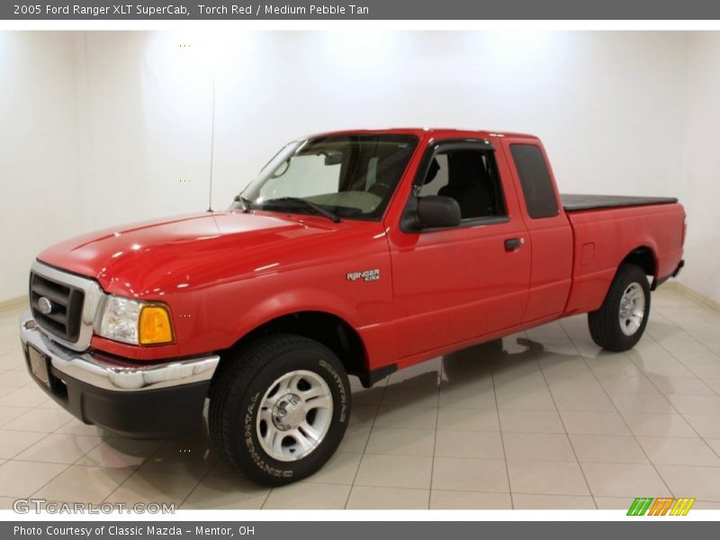 Torch Red / Medium Pebble Tan 2005 Ford Ranger XLT SuperCab