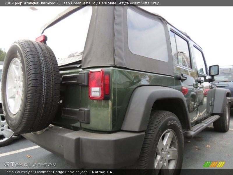 Jeep Green Metallic / Dark Slate Gray/Medium Slate Gray 2009 Jeep Wrangler Unlimited X