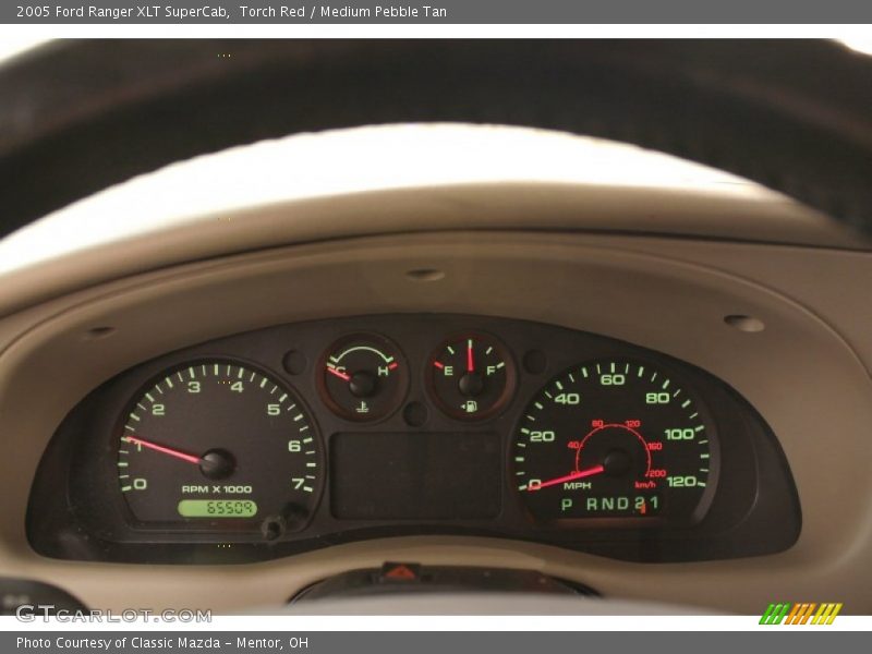 Torch Red / Medium Pebble Tan 2005 Ford Ranger XLT SuperCab