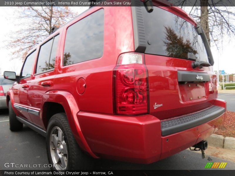 Inferno Red Crystal Pearl / Dark Slate Gray 2010 Jeep Commander Sport