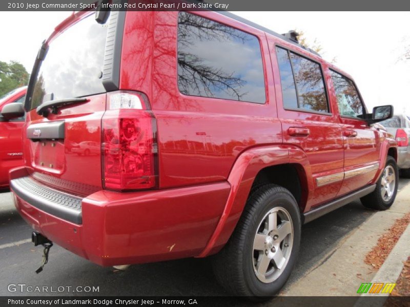 Inferno Red Crystal Pearl / Dark Slate Gray 2010 Jeep Commander Sport