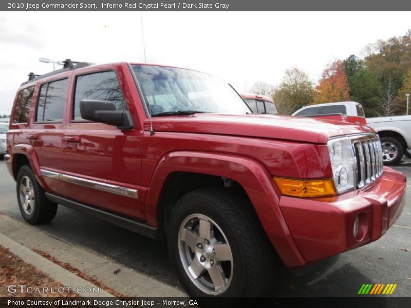 Inferno Red Crystal Pearl / Dark Slate Gray 2010 Jeep Commander Sport