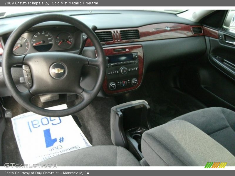 Gold Mist Metallic / Neutral 2009 Chevrolet Impala LS