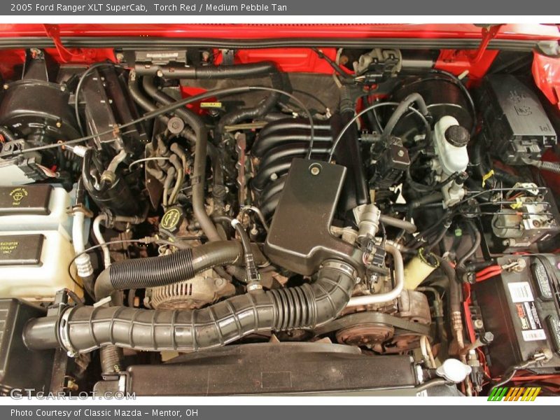 Torch Red / Medium Pebble Tan 2005 Ford Ranger XLT SuperCab
