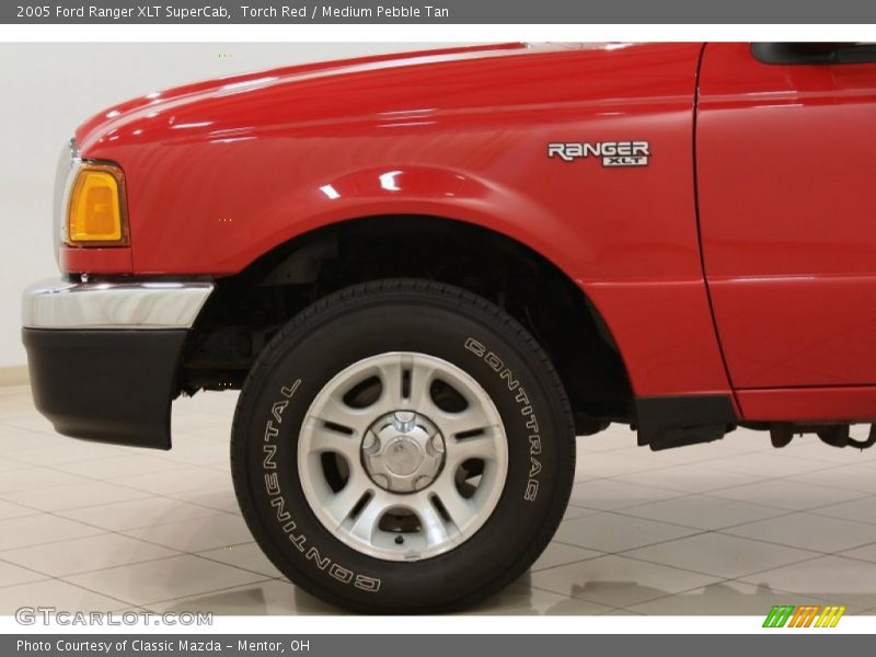 Torch Red / Medium Pebble Tan 2005 Ford Ranger XLT SuperCab