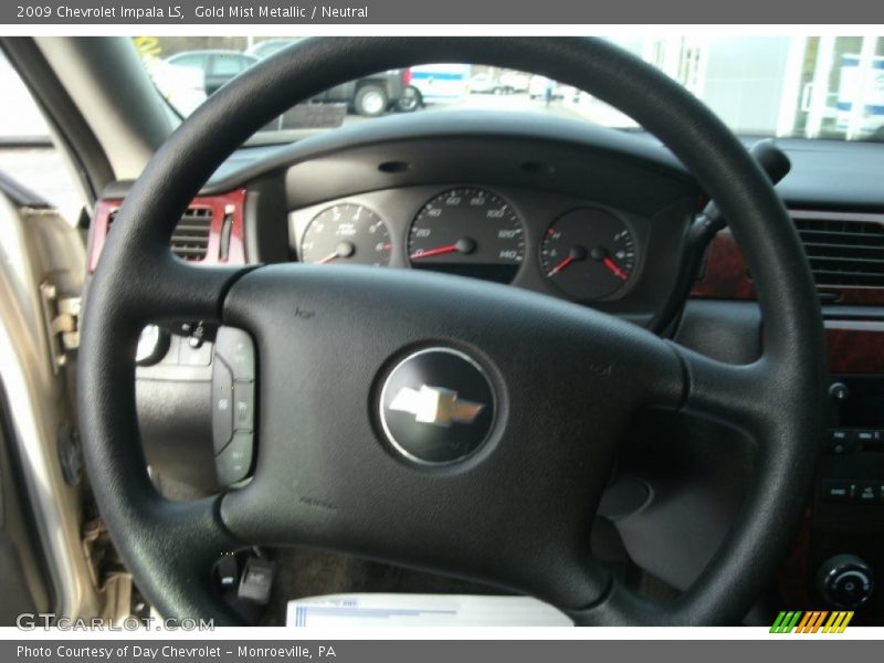 Gold Mist Metallic / Neutral 2009 Chevrolet Impala LS