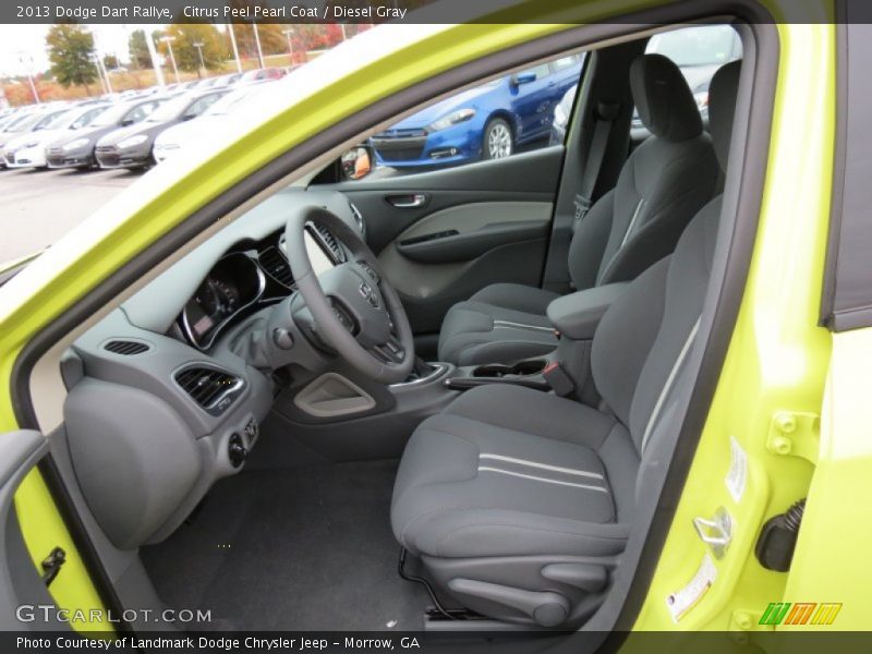 Citrus Peel Pearl Coat / Diesel Gray 2013 Dodge Dart Rallye