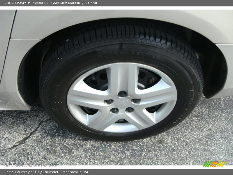 Gold Mist Metallic / Neutral 2009 Chevrolet Impala LS