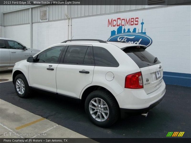 White Suede / Medium Light Stone 2013 Ford Edge SE